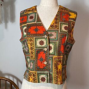 Vintage 70s patchwork inspired vest